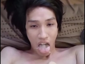 泰国基佬FagTeetajet 喝自己的精液 射自己一脸 asian handsome boy gay sex videos
