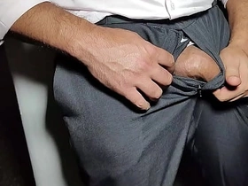 YURI GACHO - 发情的老板当众打飞机射精 - 帅哥在大家面前撸大鸡巴狂射 gay sex videos asian young