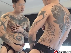 YOSHIKAWASAKIXXX - 义雄玩弄奶头并打飞机 asian gay boys sex videos in thisvid