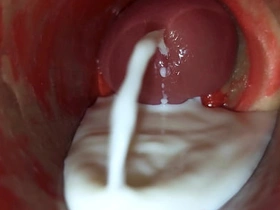 深插阴道内镜头捕捉大量精液喷射ASMR adult asian gay sex videos